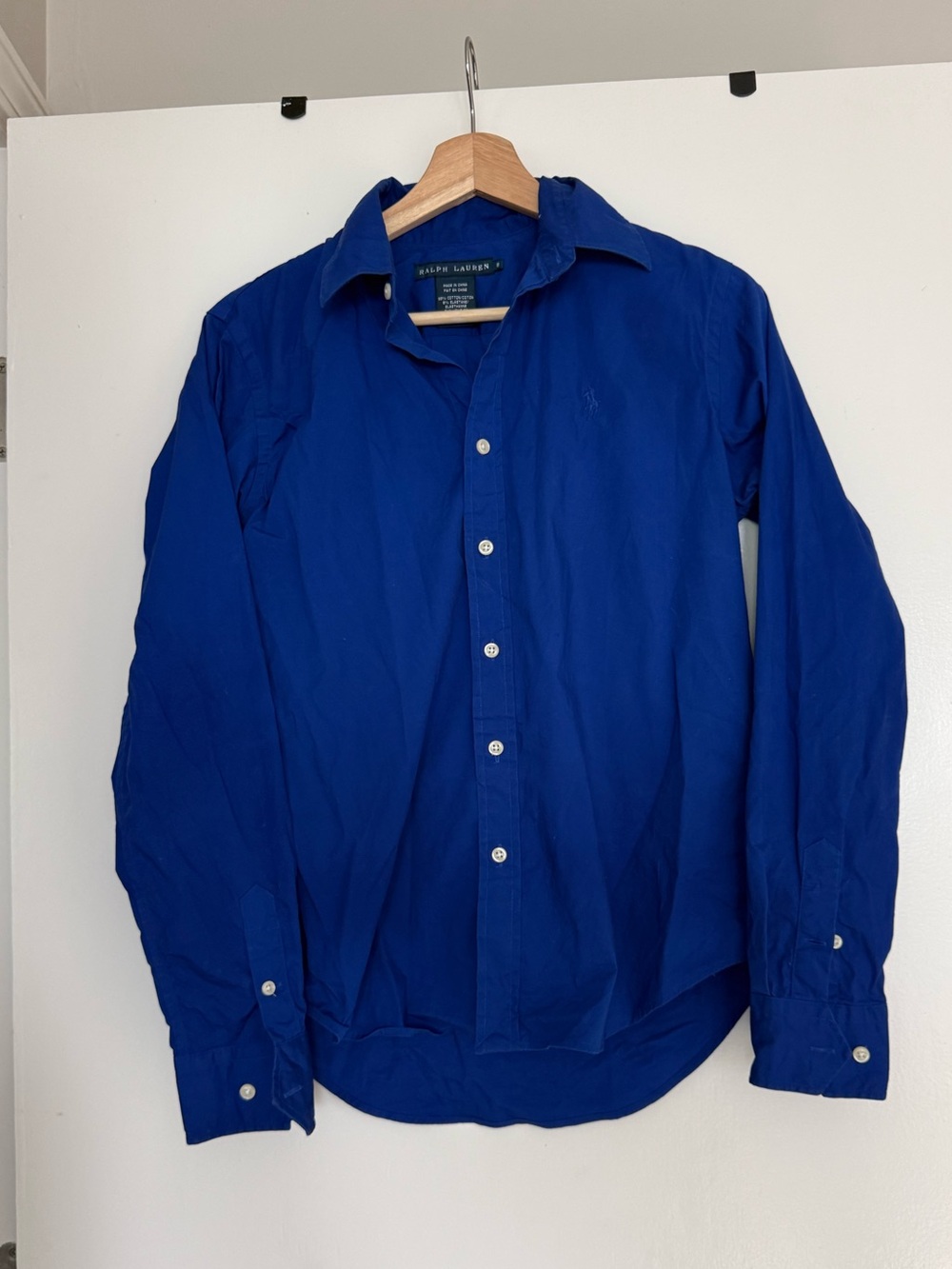 Ralph Lauren POLO Colbalt Blue Button Down Shirt